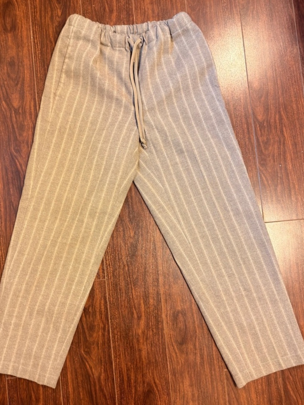 BABATON Striped Wide Leg Pants in Brown Size XS